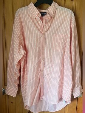 Men’s coral polo button down shirt